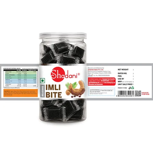 Vista 3 de Shadani Imli Bite (tamarindo indio) Caja – Indian Special sabor agridulce picante 160 gr (5.64oz)