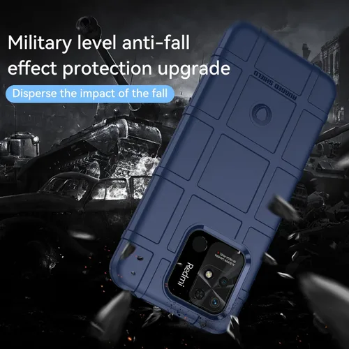 Vista 7 de CCSmall Funda para Xiaomi Redmi 10A, resistente a prueba de golpes Absorción Resistente a los Impactos Funda protectora para teléfono Bumper