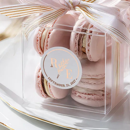 Vista 6 de Pegatinas de invitación de boda personalizadas pegatinas de boda claras Calcomanías de invitación de boda para regalos, tazas, bolsos, golosinas