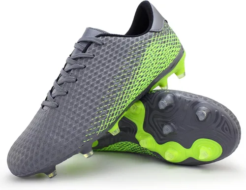 Vista 4 de Hawkwell Zapatos de fútbol atléticos para hombre para niños grandes jóvenes entrenamiento al aire libre tacos de fútbol firme