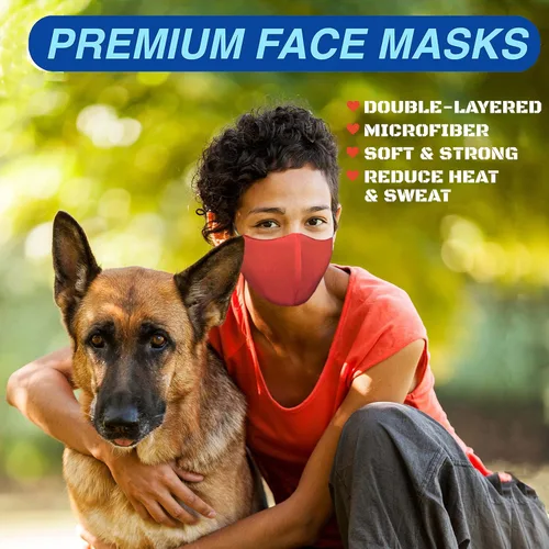Vista 2 de Arcarius Mascarilla protectora reutilizable, lavable con correas ajustables para las orejas, comodidad transpirable para adultos, adolescentes