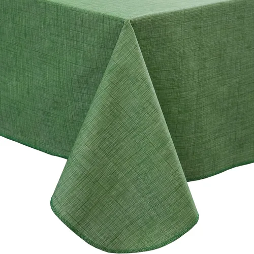 Vista 12 de LIBERECOO Mantel de vinilo con reverso de franela, negro sólido, impermeable, resistente a las manchas, mantel de mesa fácil de limpiar