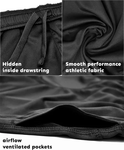 Vista 16 de Andrew Scott Pantalones cortos deportivos de baloncesto para niños con rendimiento activo y estilo de malla, varios paquetes