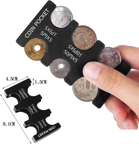 Vista 7 de kekafu Estuche organizador y almacenamiento para monedas de Yen japonés, organizador y dispensador de monedas, organizador y dispensador de monedas