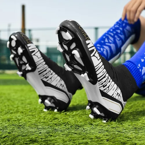 Vista 8 de LIULIULIFE Zapatos de fútbol para hombre, zapatos de fútbol para niños, zapatos de fútbol atléticos juveniles, zapatos de fútbol para estudiantes
