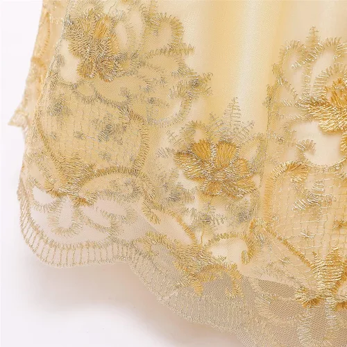Vista 7 de NNJXD Vestido de princesa para bebé, con flores, para cumpleaños, bodas, fiestas