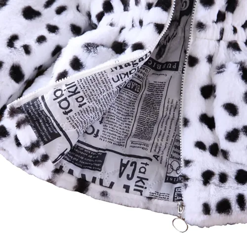 Vista 5 de Abrigo de forro polar de invierno para niñas pequeñas chaqueta de piel sintética con capucha para bebés