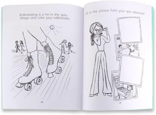 Vista 2 de General Pencil 899B1 100 años de moda y diversión Dibujo/Libro para colorear