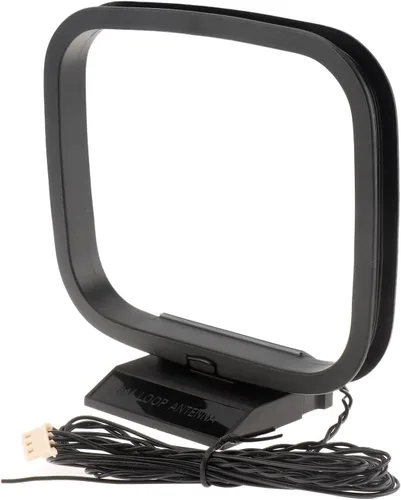 Vista 2 de Antena de bucle AM con mini conector de 3 pines compatible con radio interior Bluetooth receptor estéreo para el hogar AV AudioTheater