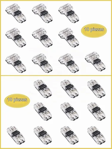 Vista 2 de Conectores de cable de bajo voltaje Kalolary 20 Pack 2 Pin 3/2 Way Wire Paquete de 20 T-I tipo