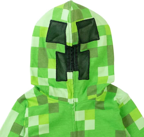 Vista 4 de Minecraft Enterizo de disfraz con cremallera para niños