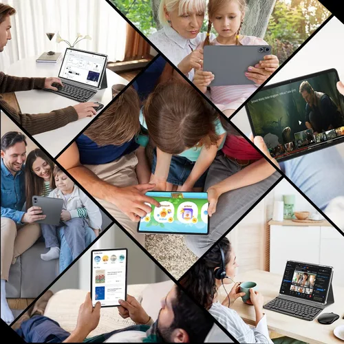 Vista 8 de Tablet 2026 de 12 pulgadas, tableta Android 15 con teclado - 24 GB de RAM, 256 GB de ROM, expansión de 2 TB, pantalla de 2000 x 1200, Octa-Core
