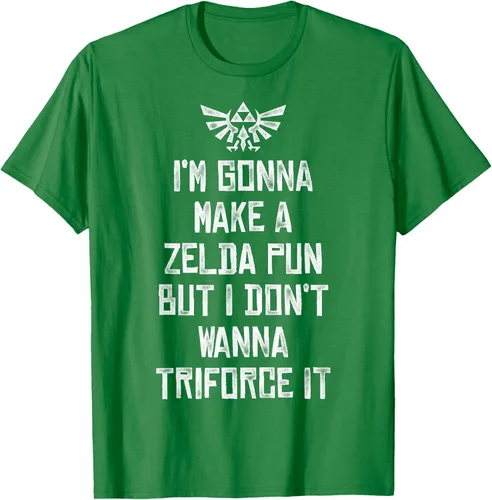 Vista 3 de Nintendo Zelda Funny Triforce It Pun - Camiseta gráfica, Negro, S