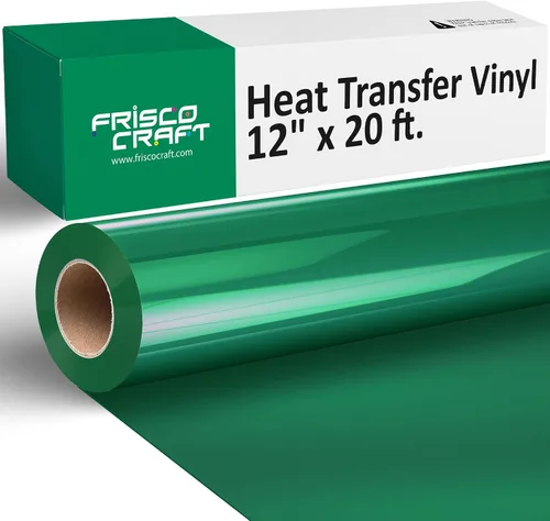 Vista 11 de Frisco Craft Rollos de vinilo HTV – Rollos de vinilo de transferencia de calor para impresiones personalizadas – Rollo HTV mate de 12 pulgadas x 20