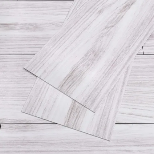 Vista 10 de VEELIKE Azulejos de madera de roble gris de 6 x 36 pulgadas, para despegar y pegar, tablones de vinilo de madera, autoadhesivos, suelos laminados