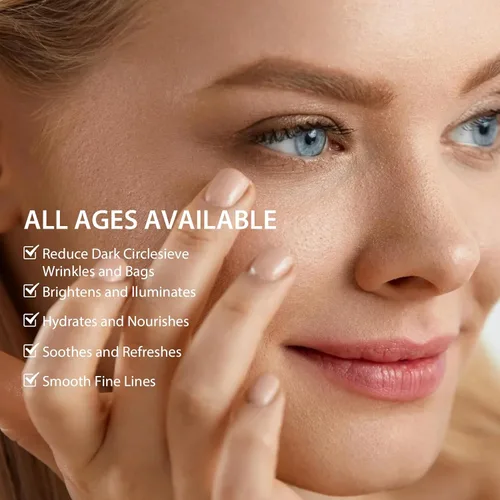 Vista 8 de Suero para ojos con 5% de cafeína, retinol, niacinamida y ácido hialurónico, bálsamos oculares con tratamiento antienvejecimiento para ojeras