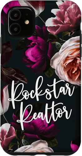 Vista 8 de iPhone 14 Plus Rockstar Realtor - Elegante estuche de regalo floral para agente inmobiliario