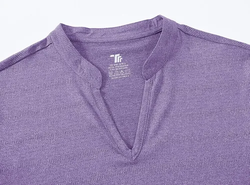 Vista 4 de BASUDAM Polo de golf para mujer, cuello en V, manga corta, sin cuello, camisetas de tenis para correr, secado rápido