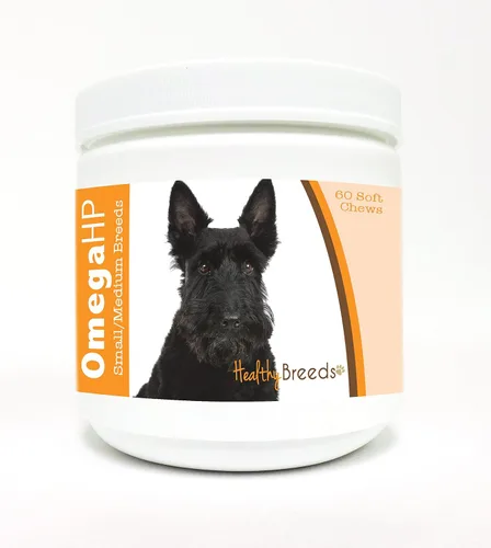Vista 85 de Healthy Breeds Affenpinscher Omega HP - Masticables suaves para piel y pelaje, 60
