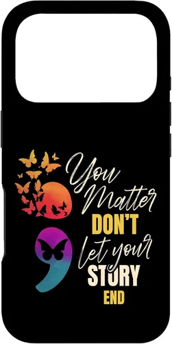 Vista 30 de Semicolon Mental Health Awareness Prevention Case for iPhone 17