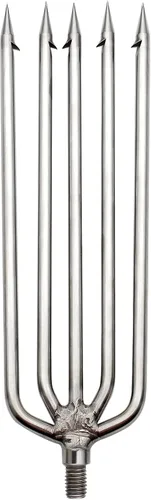 Vista 16 de Arpón de pesca, de acero inoxidable, lanza de púas de aleación de aluminio, con tornillo de 0.315 in para pesca al aire libre, aterrizaje de rana