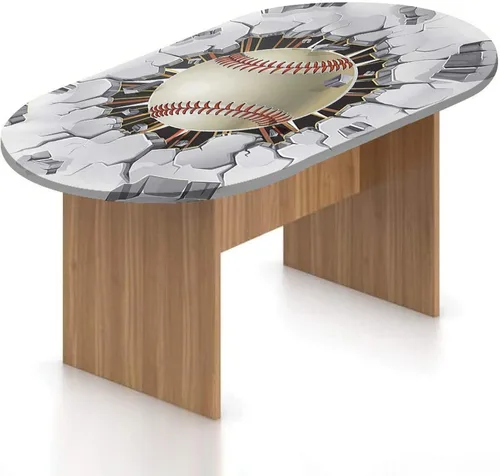 Vista 9 de Mantel ovalado ajustable para mesa de patio, con bordes elásticos occidentales, de poliéster, estampado tradicional de vagón, se adapta a mesas
