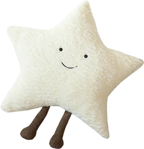 Vista 10 de Cómoda almohada de sol, estrellas, luna, cojín para sofá, precioso cojín (15.7 pulgadas, luna)