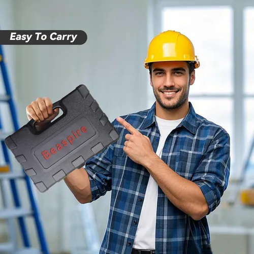 Vista 8 de Beaspire Kit de adaptador de taladro eléctrico de tuerca remachadora inalámbrica, kit de herramientas de tuerca de remache que incluye 10 mandril