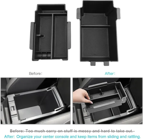 Vista 2 de CDEFG Bandeja organizadora de consola central Crosstrek 2024 2025 2026 para Subaru Crosstrek Hybrid Impreza 2024 2025 2026, accesorios para consola