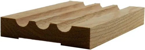 Vista 5 de EWCA46 Estriado 3-1/2" Ancho x 3/4" Carcasa Sin Terminar, Cereza, 42
