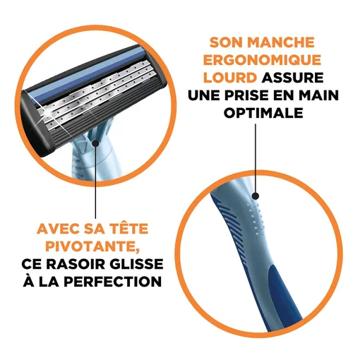 Vista 11 de BiC Flex 3 - Afeitadora desechable para hombre (4 unidades), paquete de de 3