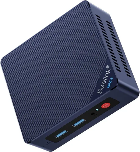 Vista 11 de Beelink ME Mini PC, NAS de escritorio Intel N95 12G LPDDR5, 1TB M.2 PCIe 3.0x1 SSD, 6 x ranuras SSD M.2, LAN dual 2.5G/servidor