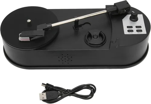 Vista 7 de Convertidor a MP3, tocadiscos profesional USB 2.0 tocadiscos a convertidor MP3, convierte registros a MP3 para facilitar la batería USB