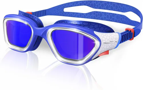 Vista 12 de Whale Gafas de natación polarizadas antiniebla, unisex, 100% protección UV, gafas antivaho de alta definición, visión de gran angular
