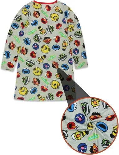 Vista 3 de Sesame Street Elmo - Camisón Henley de manga larga para mujer