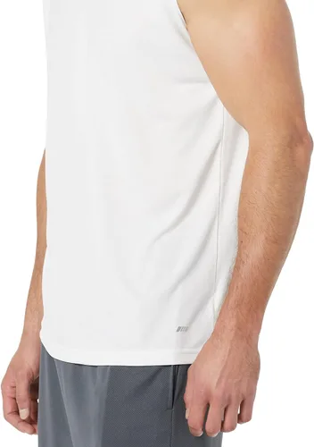 Vista 5 de Tienda Essentials Camiseta sin mangas Performance Tech Muscle para hombre, paquete de 2