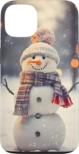 Vista 7 de Cute Christmas Snowman Winter Snow Scene Holiday Season Case for iPhone 17