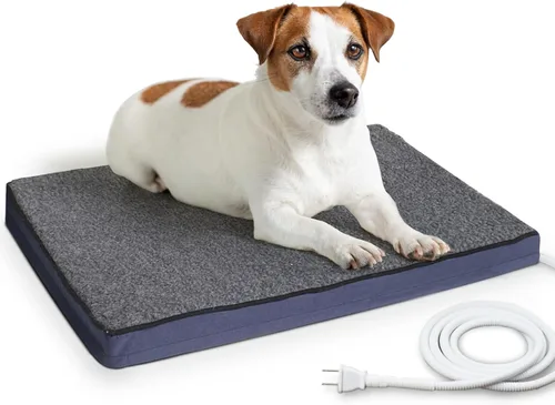Vista 10 de MARUNDA Cama climatizada para gatos para exteriores, cama para mascotas 100% impermeable con termostato automático doble integrado, cama climatizada