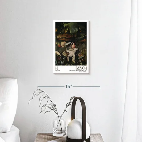 Vista 7 de Hieronymus Bosch - Arte de pared con texto en inglés "The Garden Of Earthly Delights" (El jardín de las delicias terrenales) para pared, póster