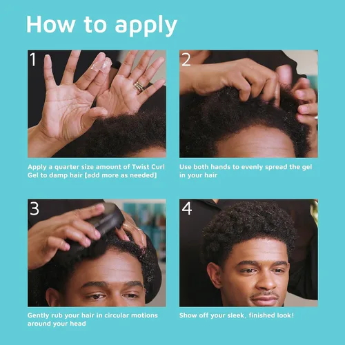 Vista 2 de KISS COLORS & CARE Twist Curl Gel, 6 oz. – Agarre flexible, perfecto para giros, hidratante y promueve el crecimiento del cabello, sin acumulación