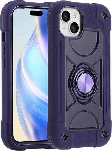 Vista 118 de MARKILL Funda compatible con iPhone 14 Pro de 6.1 pulgadas con soporte de anillo integrado, protección contra caídas de grado militar, carcasa Palta