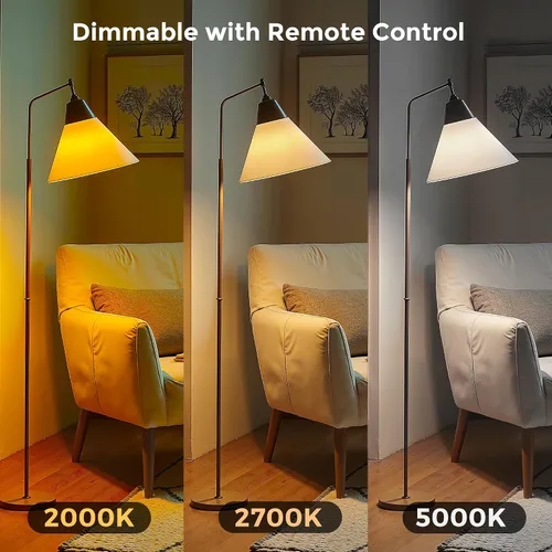 Vista 3 de L LOHAS LED Bombillas LED, Bombilla de Luz Ámbar para Ayuda del Sueño, A19 9W (Equivalente a 60 Vatios), Bloqueo de Luz Azul, Bombillas Regulables