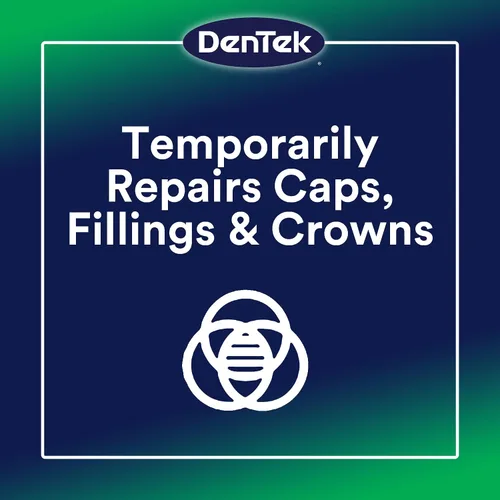 Vista 5 de Dentek Temparin Max Kit de reparación, 13+ reparaciones, 0.09 oz (paquete de 6) Dental Repair Kit, Loose Cap Set for 13 Repairs, Same Ingredients