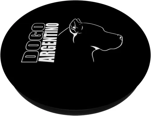 Vista 2 de Funny proud Dogo Argentino profile dog mom dog PopSockets Standard PopGrip