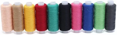 Vista 7 de Candora Bobina de hilo de coser, 30 colores, 250 yardas cada poliéster multiusos para coser a mano y a máquina