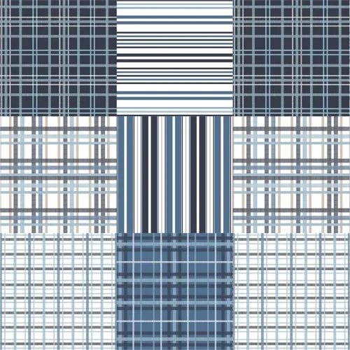 Vista 2 de Safdie & Co. 60503.3K.13 - Juego de edredón de 3 piezas Duncan K azul marino, tamaño King