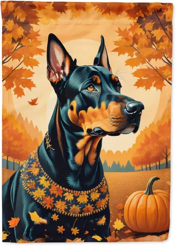 Vista 38 de Caroline's Treasures DAC1001GF Affenpinscher - Bandera decorativa para jardín de otoño, decoración para patio exterior, patio, parterres