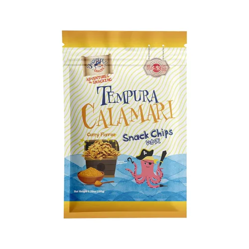 Vista 11 de Swashbuckle Snacks Patatas fritas crujientes de tempura calamar, sabor a queso, 0.95 onzas (0.95 oz), paquete de 5, fabricado en Japón, Otsumami