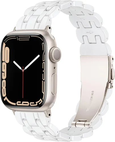 Vista 13 de Compatible con Apple Watch Band de 1.614 in, 1.575 in, 1.496 in o 1.929 in, 1.772 in, 1.732 in, 1.654 in, correa de repuesto de resina ligera