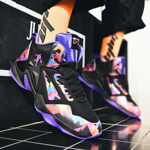 Vista 6 de Ucilxi Nuevos zapatos de baloncesto de moda tejida voladora